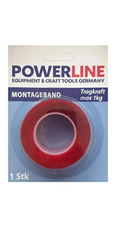 Doppelseitiges Montageklebeband, Klebeband, Starke Klebekraft, Wasserdicht, Hitzebeständig, 2m