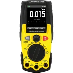Trotec Digitales True-RMS-Multimeter BE60 - Spannungsprüfer mit integrierter Wärmebildkamera, ideal für präzise Messungen und einfache Datenauswertung über die kostenlose Smartphone-App.