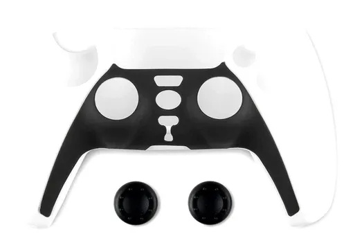 Spartan Gear - Controller Silicon Skin Cove Playstation 5r - Schwarz/Weiß - Neu