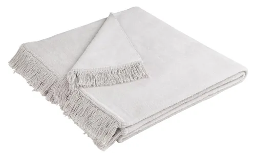 Plaid / Decke Cover Cotton Silber 50 x 200cm von Biederlack