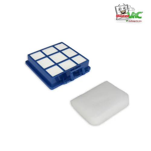 MisterVac Staubsaugerfilter Hepa Filter Ersatzfilter kompatibel mit Hoover Telios Extra TX50PET