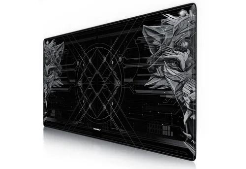 Titanwolf Gaming Mauspad XXXL Speed - Mauspads in XXL-Größe (1200 x 600 mm) für optimale Geschwindigkeit und Präzision, rutschfest und abwaschbar – ideal für Gamer!