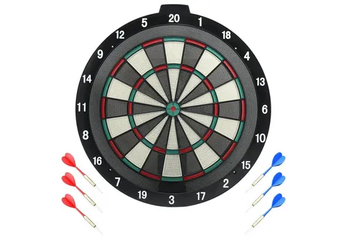 B Best Sporting Dartautomat Safety Dartboard mit 6 Sicherheitspfeilen - Sichere Dartscheibe aus Kunststoff, ideal für die ganze Familie, inklusive 6 Sicherheitspfeilen und Ersatzspitzen für unbeschwerten Spielspaß.