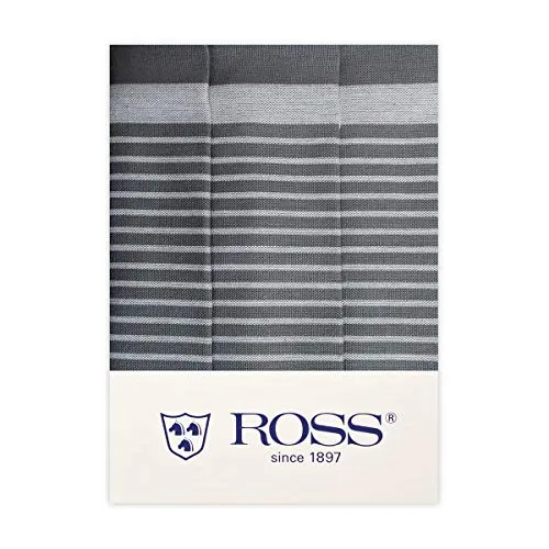 Ross 3er Pack Zwirn Halbleinen Geschirrtücher in grau von Ross