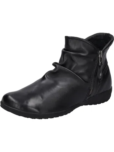 Josef Seibel Naly 41 Stiefelette - Schwarz - 37 - Wanderschuhe mit hochwertigem glattem Leder und warmem Kunstfellfutter. Ideal für kalte Wintertage, dank rutschfester Sohle und praktischem Reißverschluss.