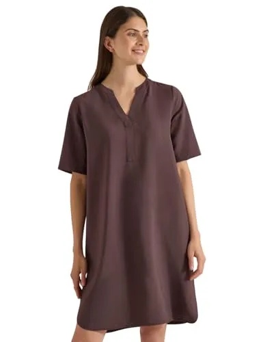 Cecil Knielanges Kleid mit Split Neck Brown Cacao XXL von CECIL