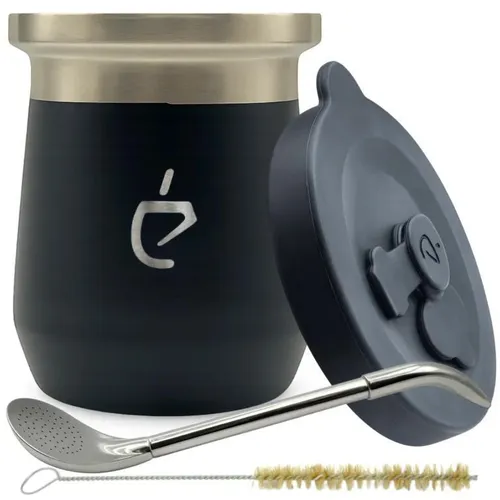 Yerba Mate Tee Set Pro in schwarz von Un Mate