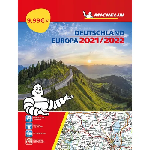 Michelin Straßenatlas Deutschland & Europa 2021/2022 | Buch | DE | Karten M ...