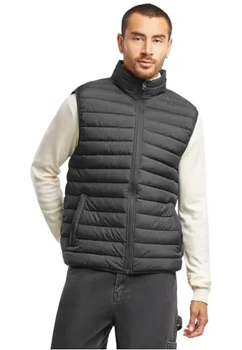 Urban Classics Basic Light Weight Vest black, M - Herren-Westen, leichte und funktionale Weste ideal für Layering an kalten Tagen, kombinierbar mit Hemden und Pullovern für vielseitige Styles.