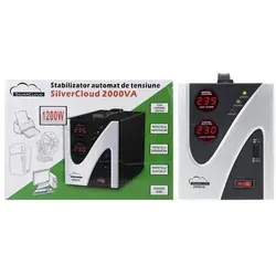 Spannungsstabilisator SilverCloud 2000VA 1200W 9,1A Ausgang 230V ± 10%