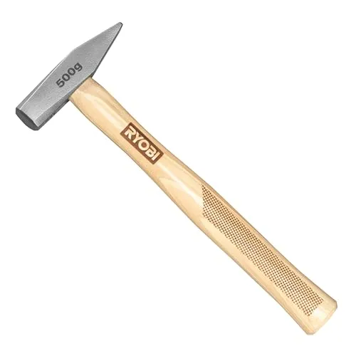 RYOBI Schlosserhammer mit Griff aus Hickory-Holz, 500 Gramm RHHWE500