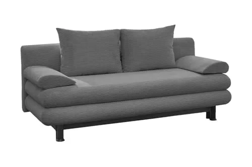 Sun Garden SO240/BERN Schlafsofa mit Stauraumfunktion - Sofas mit Stauraumfunktion, ideal für kleine Räume. Verwandelt sich schnell in ein bequemes Schlafsofa, perfekt für Gästeübernachtungen und gemütliche Abende.