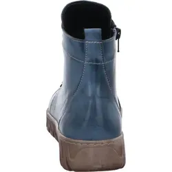 Gemini Damen Stiefelette aus Leder mit Gummizug und bunter Knopfleiste 337135-02, Blau, Größe 39 - Wanderschuhe mit einzigartigem Design und bequemer Passform. Der Gummizug und die bunte Knopfleiste sorgen für einen modischen Akzent und Komfort für den ganzen Tag.