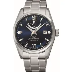 Orient Star Classic Automatic RE-AU0005L00B Herrenuhr - Elegante Automatik mit 10 Bar Wasserdichtigkeit - Herrenuhren mit Edelstahlgehäuse und blauem Ziffernblatt, ausgestattet mit präzisem Automatikwerk und 10 Bar Wasserdichtigkeit – perfekt für jeden Anlass.