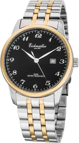 Eichmüller Analog Herrenuhr mit Edelstahl Armband - Armbanduhren für Herren mit Datumsanzeige und robustem Edelstahlarmband, ideal für den täglichen Gebrauch und stilvolle Anlässe.