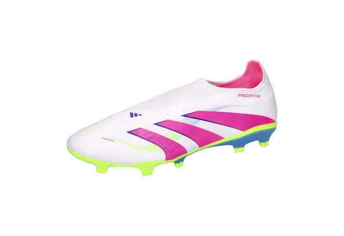 Adidas PREDATOR LEAGUE LL FG/MG - Weiß Fußballschuh - Schnürsenkelloser Fußballschuh mit Hybridfeel Obermaterial und optimaler Ballkontrolle. Hergestellt aus mindestens 20% recycelten Materialien für ein besseres Umweltbewusstsein.