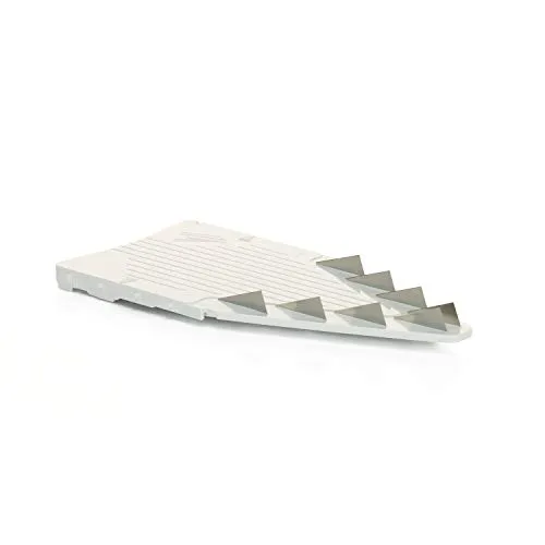 Börner Messereinschub für V5 & Vital (10mm) • Messereinsatz ideal für grobe Streifen & als Pommes Schneider • Gemüsehobel Messereinschub (V-Hobel) • Küchenhobel Zubehör • Farbe: Weiß