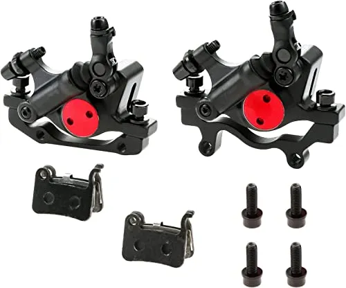 Mgoodoo Hydraulische Scheibenbremse Fahrrad MTB Hydraulische Scheibenbremse Set, Fahrrad Scheibenbremse Sets vorne und hinten Line Pulling Hydraulische Scheibenbremse, Schwarz,Scheiben 160mm