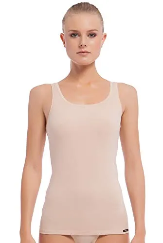 Skiny 2er-Set Hemdchen in Nude - Größe 44 - Unterhemden Set mit 2 taillierten Hemdchen in Nude, breiten Trägern und Rundhalsausschnitt für optimalen Tragekomfort und vielseitige Kombinationsmöglichkeiten.