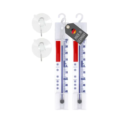 Stück Kühlschrank Kühltheken Thermometer Set mit Saugnapf und Haken + -40 °C 2