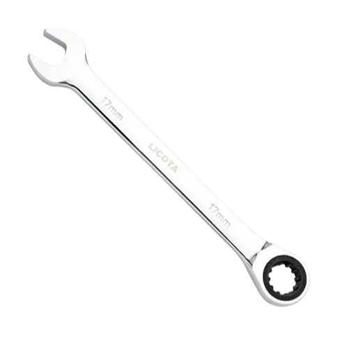 Ringratschenschlüssel 25 mm, 72 Zähne, spiegelpoliert aus Chrom-Vanadium-Stahl