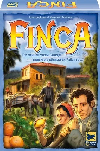 Hans Im Glück Finca Brettspiel - Gesellschaftsspiel mit Kritikerpreis 2009, ideal für 2-5 Spieler und bietet strategischen Spielspaß für die ganze Familie.