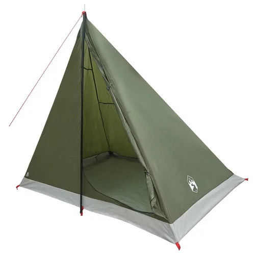 vidaXL Trekkingzelt Olive Grün 2-Personen - Ideal für Outdoor-Abenteuer, bietet dieses leichte 2-Personen-Zelt aus strapazierfähigem Polyester optimalen Schutz vor Witterungseinflüssen und lässt sich einfach transportieren.