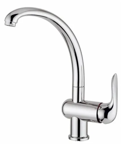 Emmevi Küchenarmatur Neco chrom - Küchenarmatur mit elegantem Chrom-Finish, bietet präzise Wassersteuerung und zeitloses Design für Ihre moderne Küche.