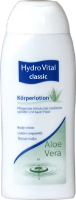 HYDROVITAL classic Körperlotion mit Aloe Vera 200 ml - Feuchtigkeitsspendende Körperlotion mit Aloe Vera für eine sanfte Hautpflege. Ideal für den täglichen Gebrauch und sorgt für ein angenehmes Hautgefühl.