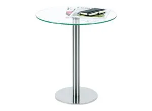 Beistelltisch, rund, HxØ 550 x 495 mm, Glasplatte klar kaiserkraft