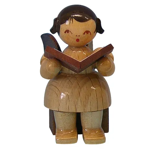Figurenland Uhlig GmbH Dekofigur Engel mit Buch - natur - sitzend (5cm) von Kunstgewerbe Uhlig
