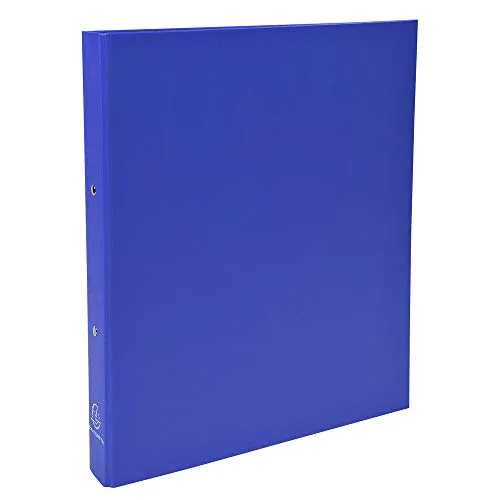 Exacompta 54372E Ringbuch blau, 32x26cm für DIN A4 - Hefter & Mappen mit robustem PP-Kunststoff, ideal für eine ordentliche Ablage von Dokumenten und Notizen.