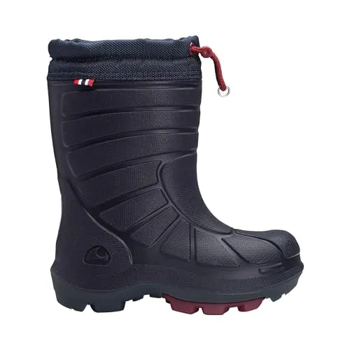 Viking Unisex Kinder Extreme Warm Schneestiefel, Navy Dark Red, 33 EU - Wanderschuhe für Kinder, halten die Füße bis -20°C warm und sind 100% wasserdicht – perfekt für kalte Wintertage!