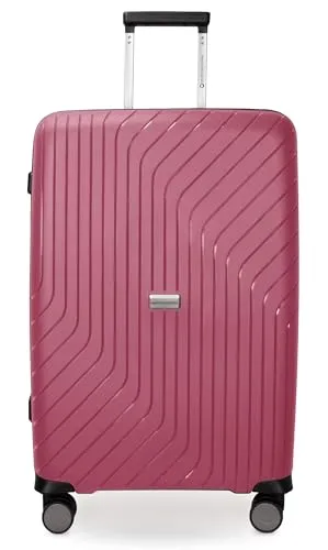 Hauptstadtkoffer Hartschalen-Trolley TXL, in verschiedenen Farben und Größen, 4 Rollen, Hartschalen-Koffer Reisegepäck TSA Schloss rot 46 cm x 66 cm x 26 cm