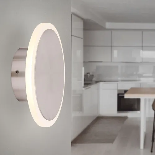 LED Wand Spot Scheibe Strahler Lampe Leuchte rund Beleuchtung Flur Big.Light