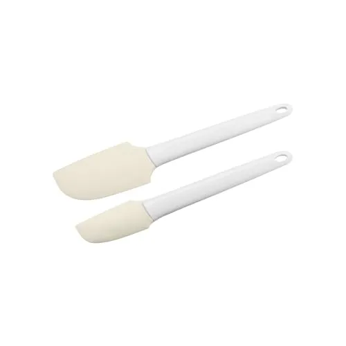 Original Kaiser Classic Teigschaber-Set 2-teilig, Teigschaber mit abnehmbarem Silikon-Aufsatz 24 + 27 cm, lebensmittelechtes Silikon, spülmaschinengeeignet, Weiß