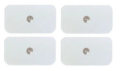 Elektroden, Klebeauflagen, rechteckig, Maße: 4,5 x 8 cm, 4 mm, mit Standard-Clip 4