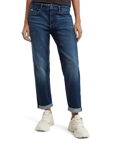 G-STAR Damen Kate Boyfriend Jeans, Blau - Ideal für jeden Körpertyp - Jeans im Boyfriend Fit mit Relaxed Fit an Hüfte und Oberschenkeln, perfekter Sitz ohne Sackform. 5-Pocket-Design und hochwertiges vollnarbiges Rindsleder-Label.