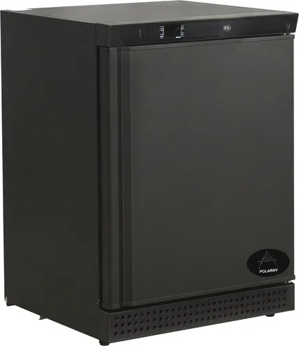 Gastro Tiefkühlschrank Lagertiefkühlschrank schwarz 1 Tür -18/-22°C 120L