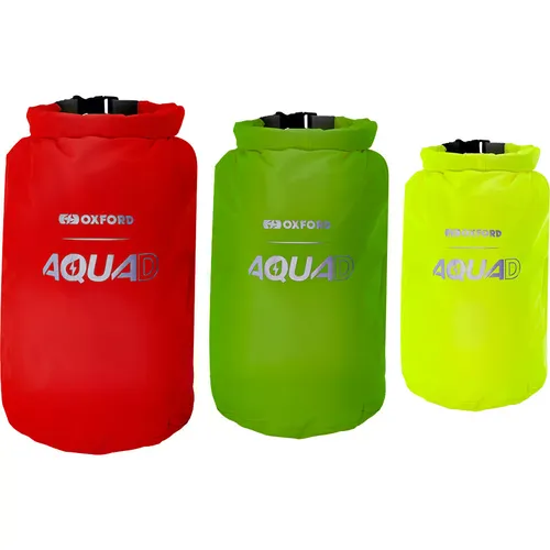 Oxford 3er Set Gepäckrollen 24L Stauraum für Motorrad Abenteurer Schwarz