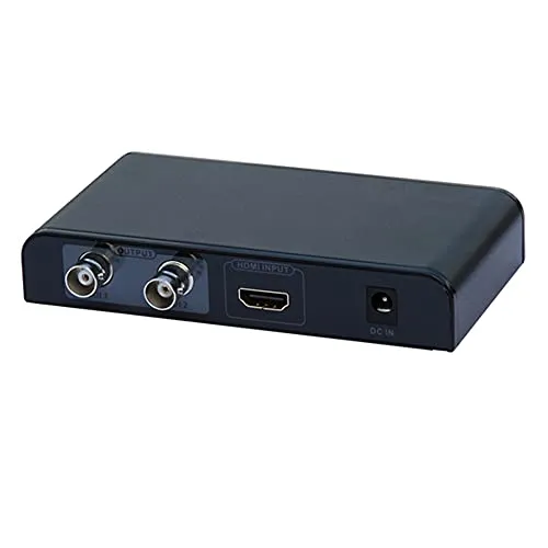 Bolwins B07DS HDMI auf SDI Konverter – HD Audio- und Video-Konverter, HDMI zu SDI Adapter, Unterstützt 1080P, 3G/HD-SDI, Automatische Formaterkennung