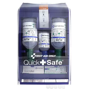 FIRST AID ONLY Erste-Hilfe-Koffer Quick + Safe DIN EN 15154-4 - Verbandkästen & Erste-Hilfe Sets – Robuster, staubgeschützter Koffer für Notfälle, ideal für Baustellen, Labore und Schulen. Konform mit DIN EN 15154-4 für höchste Sicherheit.