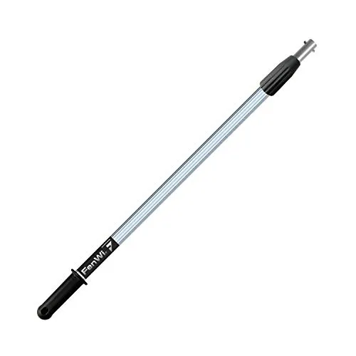FenWi 1,25m Profi Aluminium Teleskopstange stufenlos von 72 bis 125 cm Verstellbarer Alu-Teleskopstiel (Teleskopstab ideal für 2m Arbeitshöhe)