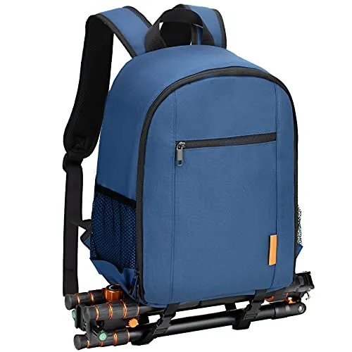 TARION Kamerarucksack Klein Fotorucksack Kameratasche: Kamera Rucksack Kompakt Kamerarucksäcke Leicht Foto Rucksäcke Spiegelreflex mit Wasserdicht Regenschutz für Spiegelreflexkameras(Blau S)