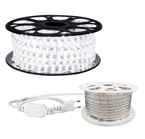 Aigostar LED Stripe 5 Meter Kaltweiß LED Strip für Innen und Außen - Langanhaltender 5 Meter LED Strip in Kaltweiß, einfach zu installieren und ideal für kreative Beleuchtungslösungen. Perfekt für Innen- und Außenbereiche, sorgt für eine gleichmäßige Lichtverteilung.