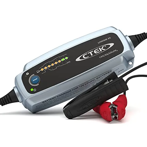 CTEK LITHIUM XS - 12V Lithium-Ionen Batterieladegerät, maximiert Leistung und Lebensdauer für LiFePO4-Batterien