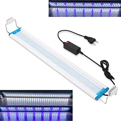 ZooPaul LED Aluminium Aufsatzleuchte 100cm weiß blau Aquarium Terrarium Lampe Leuchte