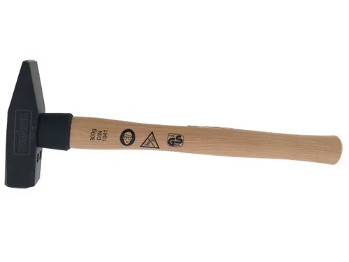TrendLine Schlosserhammer 300 g Hammer Werkstatthammer mit Holzstiel