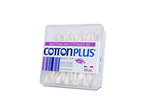 Cotton Plus MAKE-UP Baumwoll-Stäbchen 80 Stück von Cottonplus