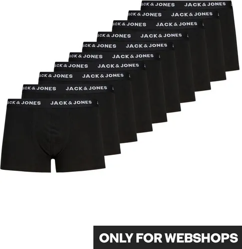 JACK & JONES Herren Jacsolid Trunks 10er Pack Boxershorts - Herren-Boxershorts aus Baumwollmischung mit breitem elastischen Bund, ideal für höchsten Tragekomfort und perfekte Passform.